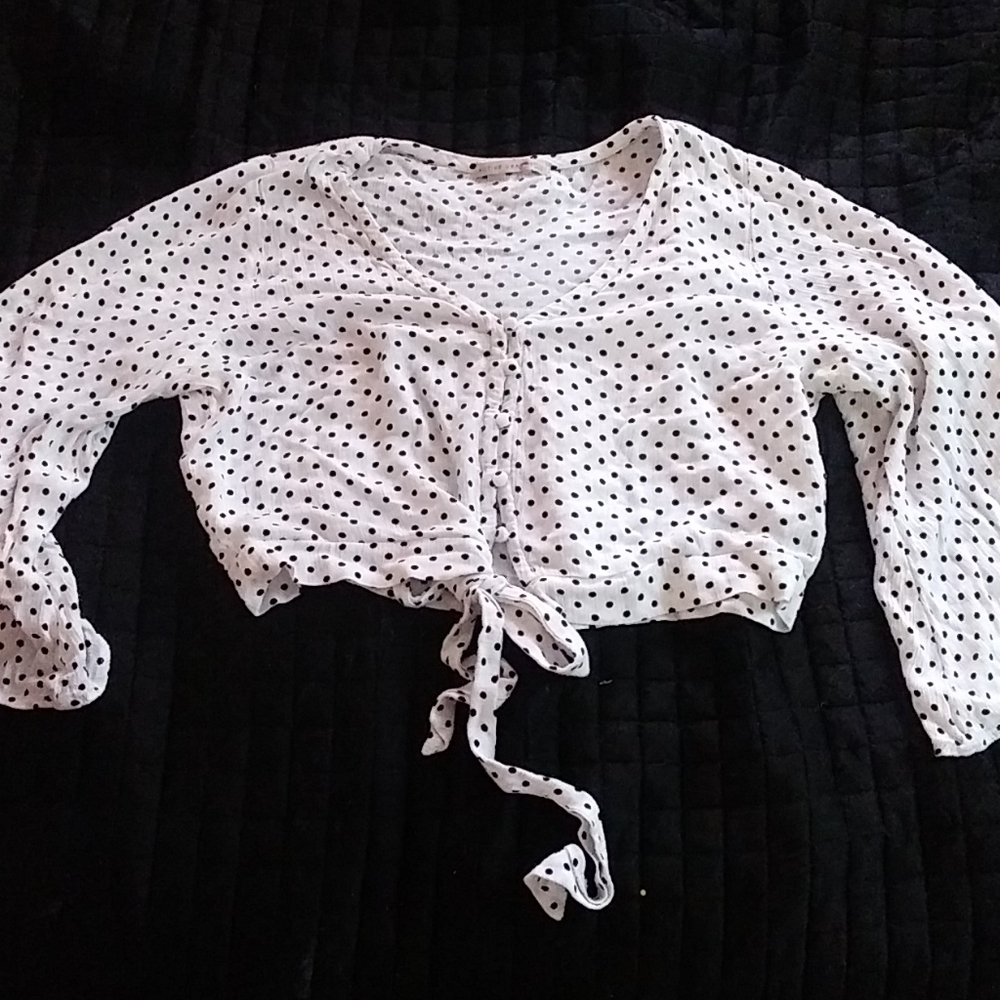 Long sleeve crop top